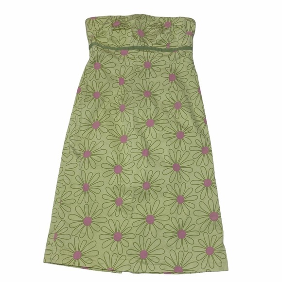 JILLIAN Jones Green Floral Strapless Mini Dress - Picture 5 of 12